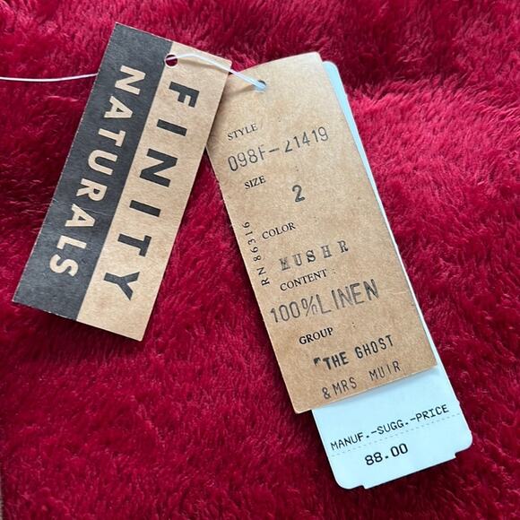 NWT SIZE 2 Finity Naturals Women's Linen MINI Skirt - Picture 4 of 8